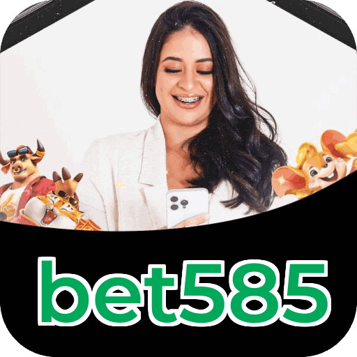 Interface do aplicativo bet585 mostrando jogos disponíveis no iOS e Android